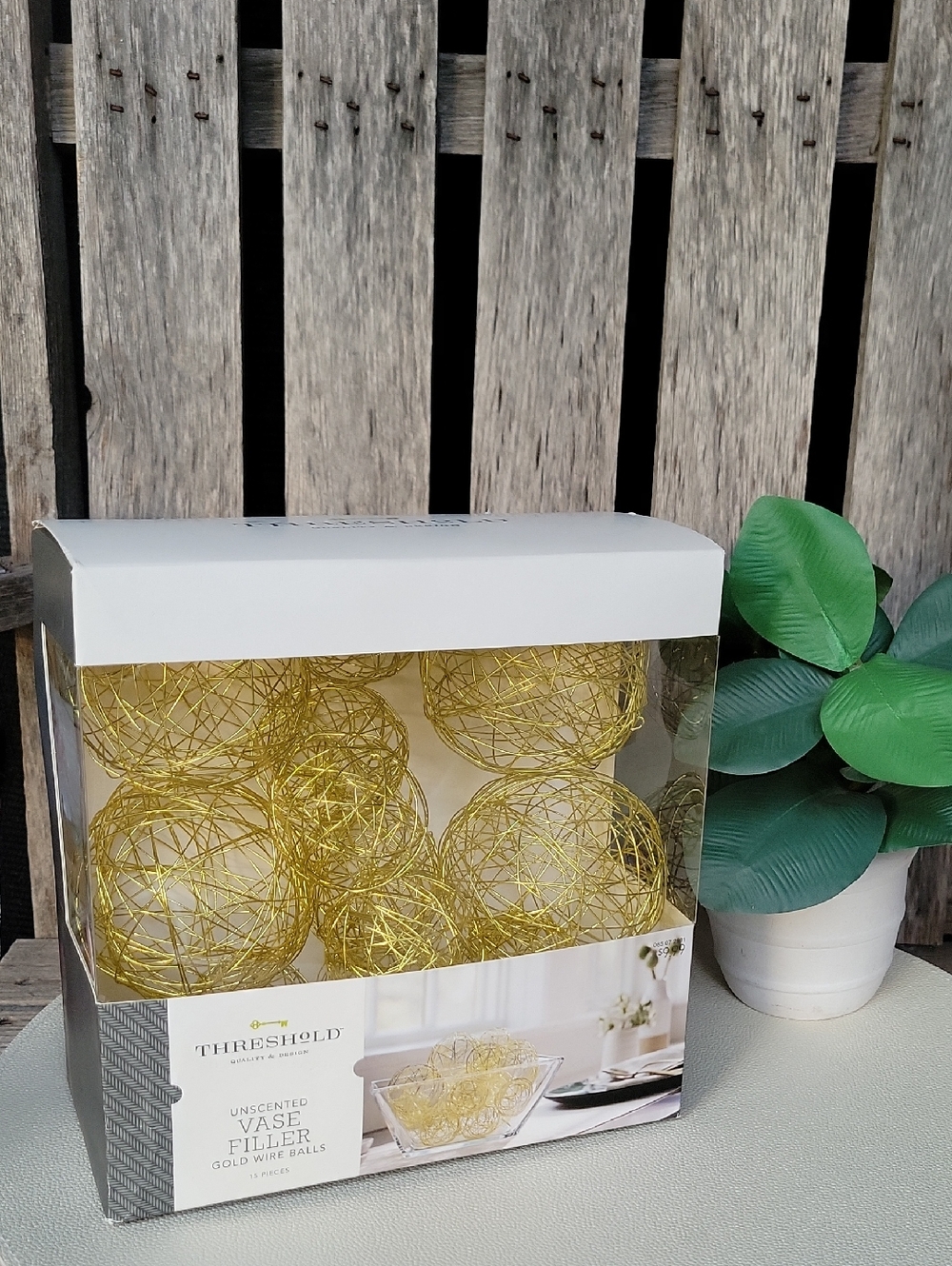 Threshold Gold Wire Decorative Vase Balls - Set